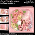 Cosy Pink Christmas - Decoupage Card Mini Kit