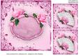 Pink Roses with Fan Insert
