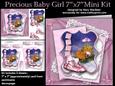 Precious Baby Girl 7" x 7" Mini Kit