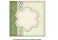 Cream Flowers and Lace Decoupage Card Insert