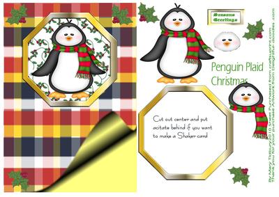 Penguin Plaid Christmas
