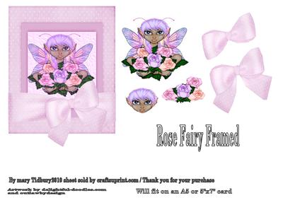 Rose Fairy Framed