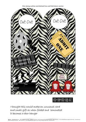 Film Door Hanger Card