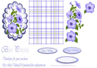 Blue Petunias
