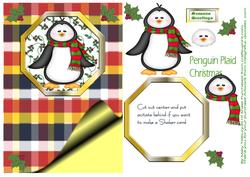 Penguin Plaid Christmas