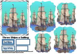Three Ships a Sailing