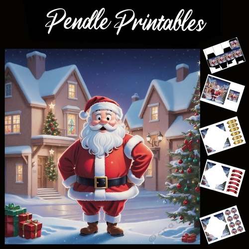 A Merry Christmas To You 7x7 Card Kit. Matching Box, Gift Bauble,Tag