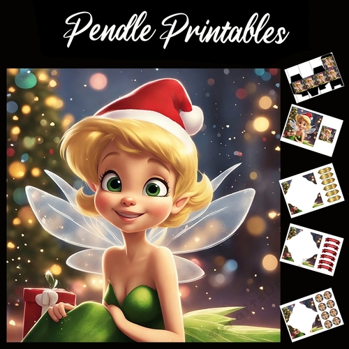 Wishing You A Magical Christmas Fairy 7x7 Card Kit. Matching Box, Gift Bauble,Tag