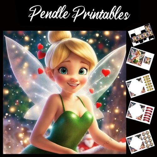 I Fairy Love You 7x7 Card Kit. Matching Box, Gift Bauble,Tag