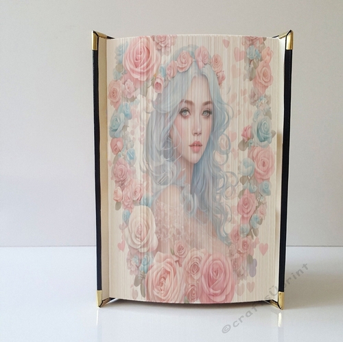 Pretty Girl no2 Book Edge Strip Art Pattern 