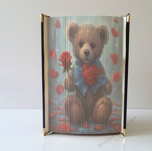 Blue Shirt Bear For Edge Strip Art Pattern 