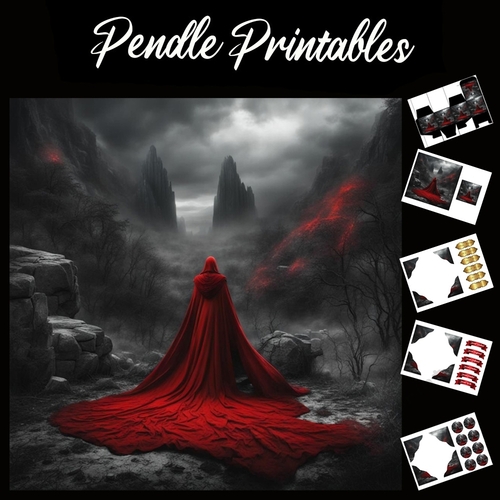 Into The Darkness 38 7x7 Card Kit. Matching Box, Gift Bauble,Tag