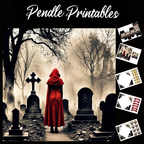 Graveyard Guardian 7x7 Card Kit. Matching Box, Gift Bauble,Tag
