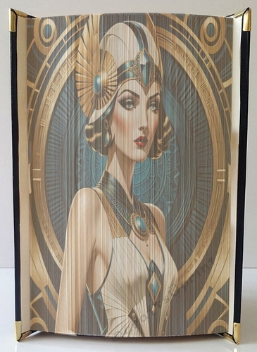 Vintage Art Deco Woman 03 Fore Edge Strip Art Book Pattern