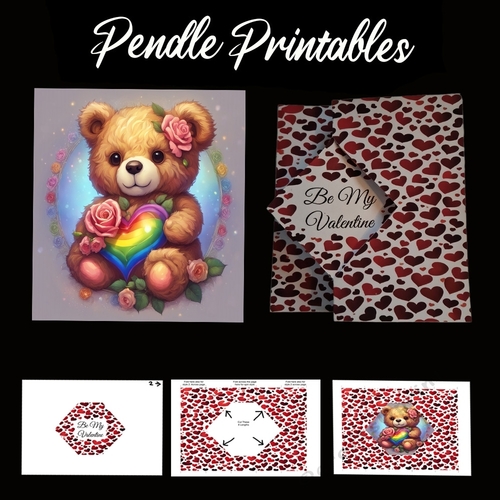 New Style Centre Spin Surprise Valentines Card  01