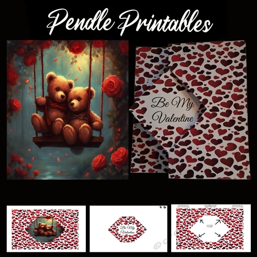 New Style Centre Spin Surprise Valentines Card  03