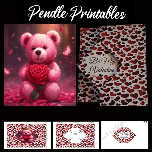 New Style Centre Spin Surprise Valentines Card  05