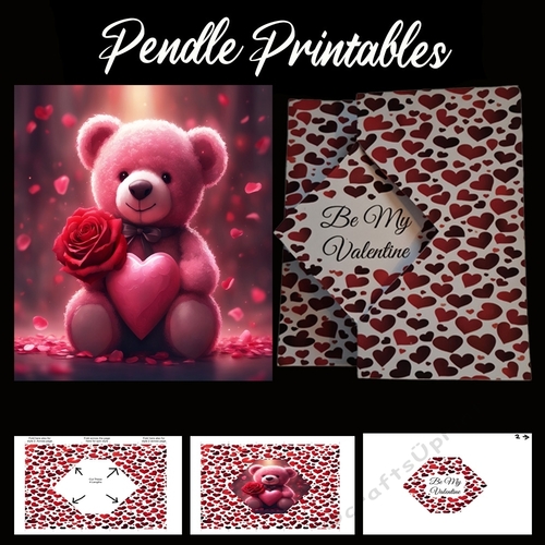 New Style Centre Spin Surprise Valentines Card  06
