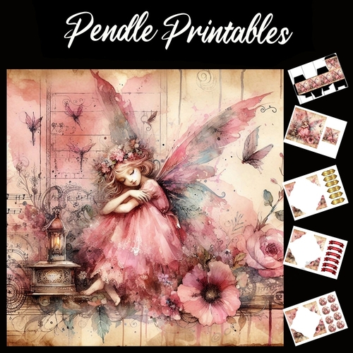 Sweet Dreams 7x7 Card Kit. Matching Box, Gift Bauble,Tag