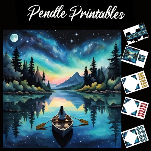 Nursery Rhyme: Row Your Boat 7x7 Card Kit. Matching Box, Gift Bauble,Tag