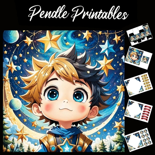 Nursery Rhyme: Twinkle Twinkle 9 7x7 Card Kit. Matching Box, Gift Bauble,Tag