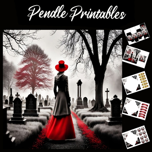 A Walk Through The Past 7x7 Card Kit. Matching Box, Gift Bauble,Tag