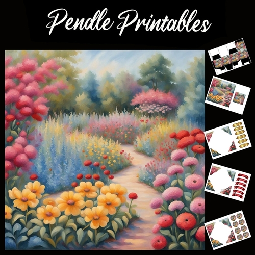 Pastel Art: Daisy & Friends 7x7 Card Kit. Matching Box, Gift Bauble,Tag