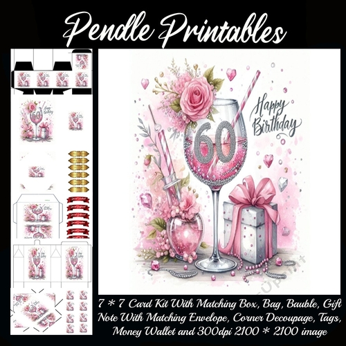  Pink Fizz 60th Birthday Complete Kit
