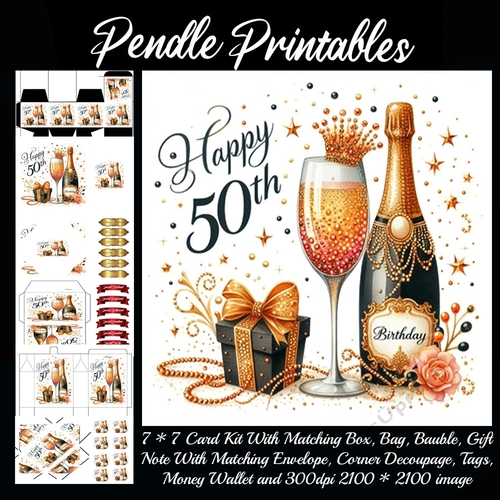 Orange Fizz 50th Birthday Complete Kit