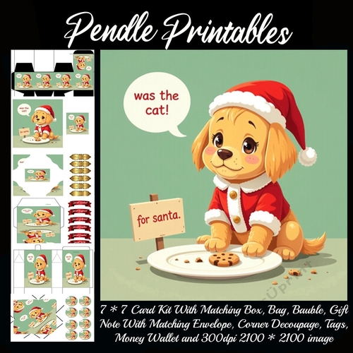 Was The Cat Cute Puppy 9 Piece 7x7 Complete Kit