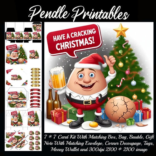 Have A Cracking Christmas Humpty 9 Piece 7x7 Complete Kit