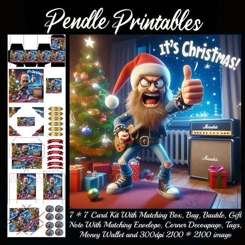 Its Christmas. Christmas Rocker  9 Piece 7x7 Complete Kit