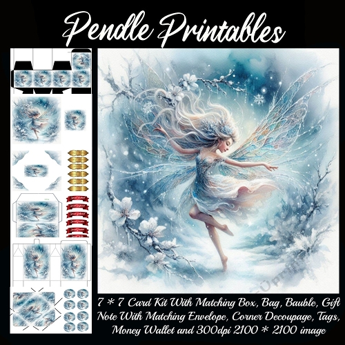 Christmas fairy 9 Piece 7x7 Complete Kit