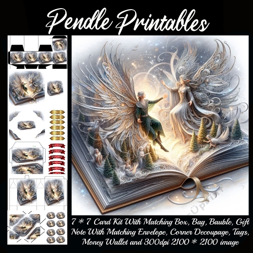 The book of Fairies 9 Piece 7x7 Complete Kit