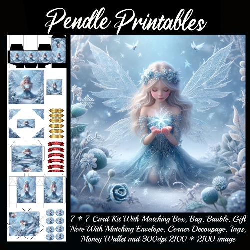 The Blue Fairy 9 Piece 7x7 Complete Kit