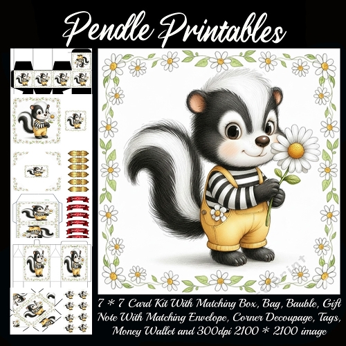 Petal the Skunk Shares Brave Love and Daisy Dreams Today. 9 Piece 7x7 Complete Kit