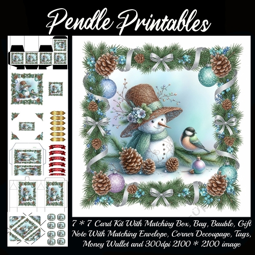 Gentle Gardenia smiles softly at her little singing friend. 9 Piece 7x7 Complete Kit