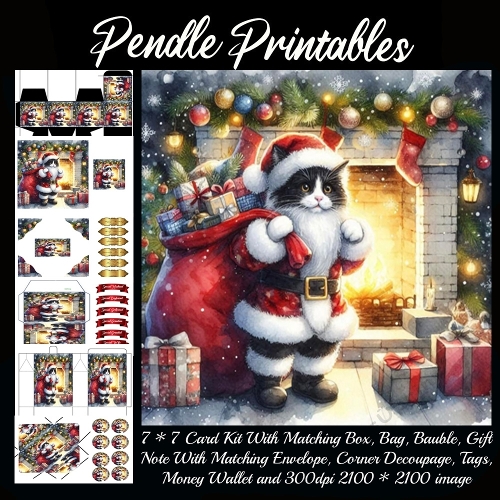 NEW STORY CARD. Sir Whiskers Claus delivers purrs, presents, and fireplace cheer tonight.