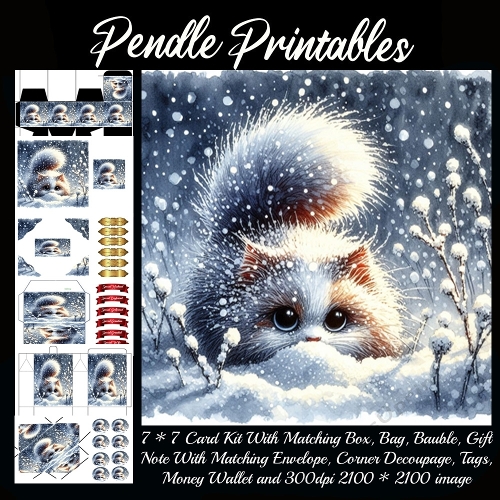 NEW STORY CARD. Fluffy red panda peeks from snow, eyes sparkling with winter mischief!