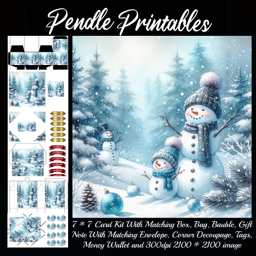 The Friendly Snowman Family