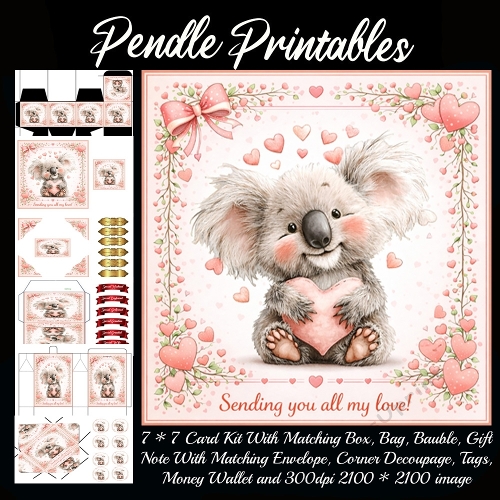 Sending all my love. Full kit, card, box, bag, tag, money wallet and more