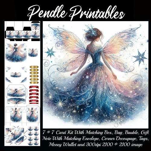 A Glittering Winter Fairy Spreading Magic Through The Falling Snow.