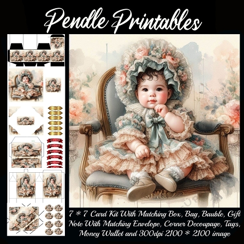 A Precious Little Darling In Her Finest Floral Sunday Best.
