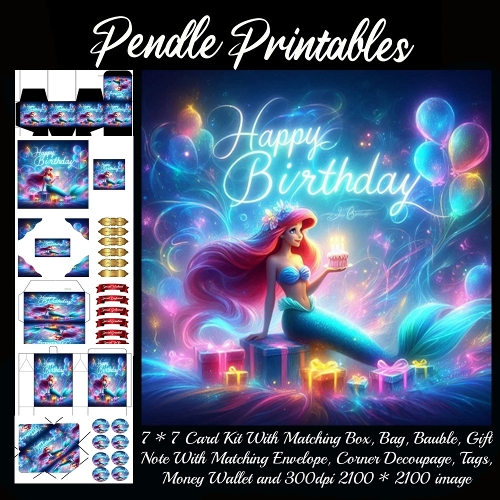 A Magical Mermaid Wishes You A Splashing Under The Sea Birthday.