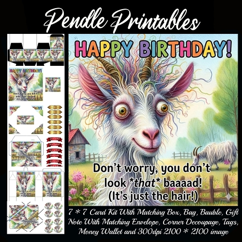 Happy birthday hair. Card, Giftbag, Money wallet, Tag, Bauble, Gift Card, Envelope. Large Image, Image without border.