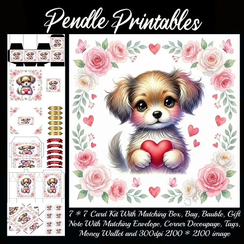 Valentines Cute Puppy 4