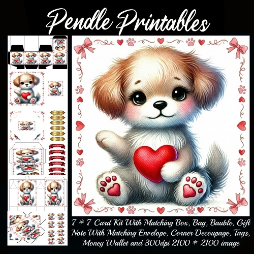 Valentines Cute Puppy 5