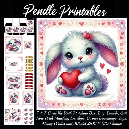 Valentines Cute Rabbit