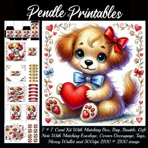 Valentines Cute Puppy 6