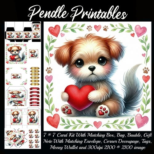 Valentines Cute Puppy 7